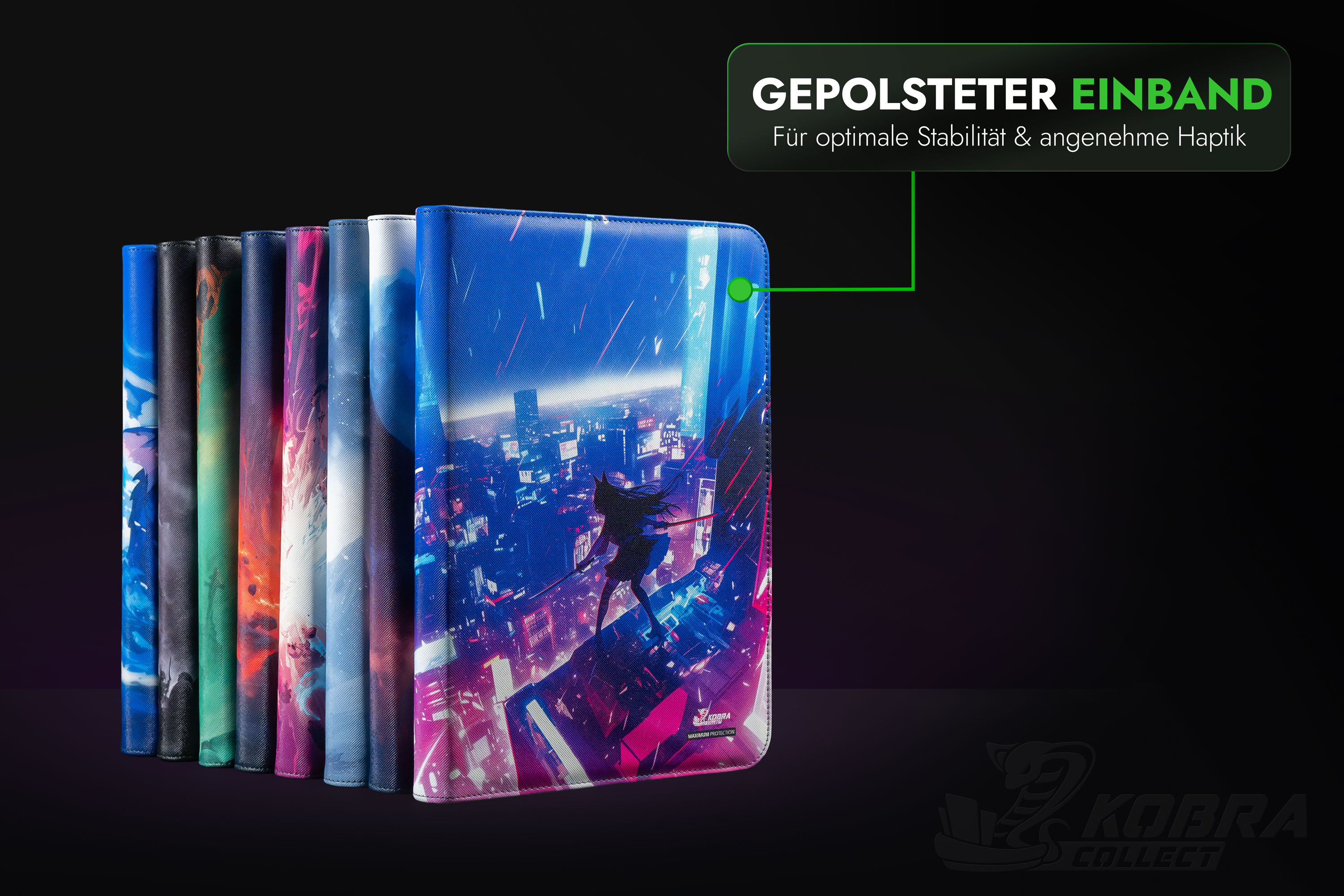 9 Pocket Premium Collectors Album with Zipper – Kobra Collect