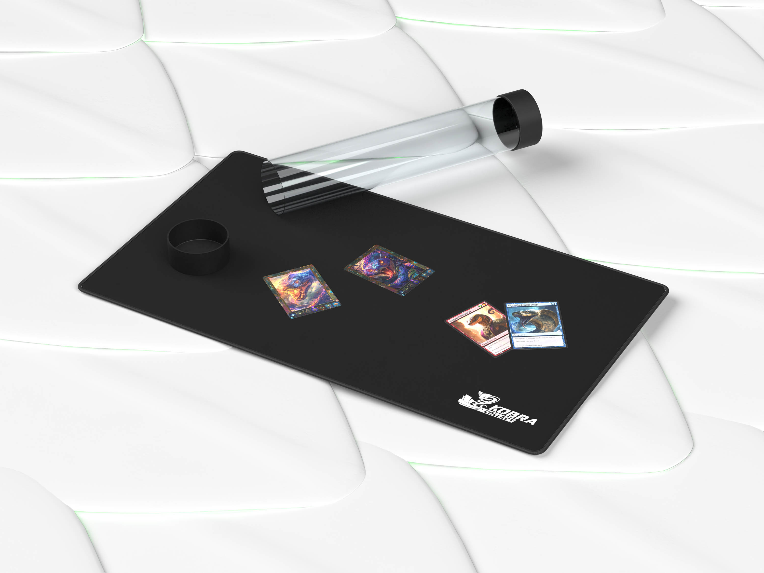 Gaming Playmat with Tube Logo weiß