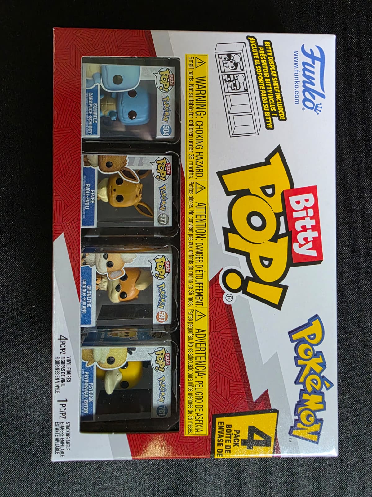 Funko Blister 4 Figuren Bitty POP Pokemon Shiggy