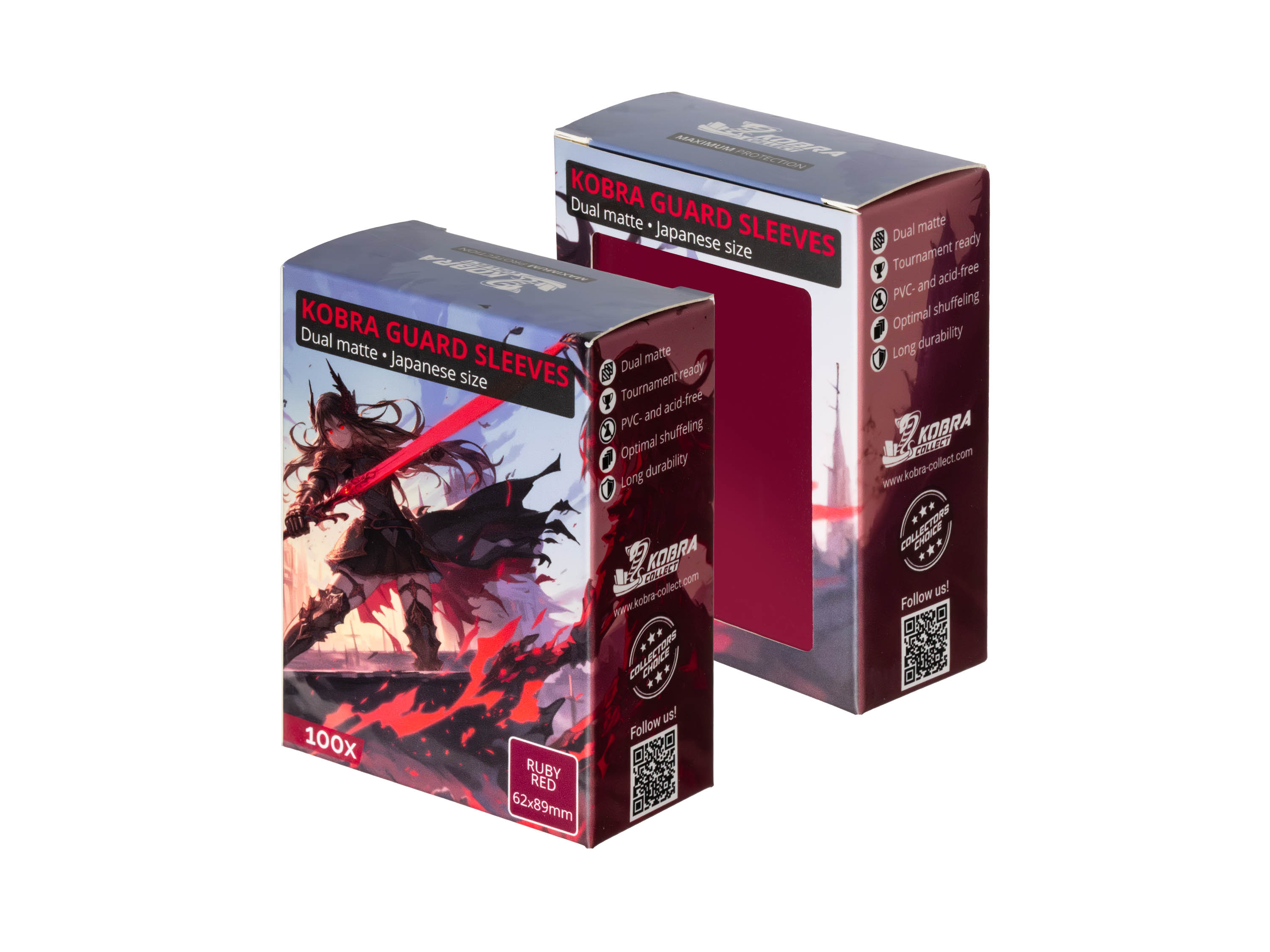 KOBRA Guard Dual Matte Japanese Size Card Sleeves 100x - Kobra Collect