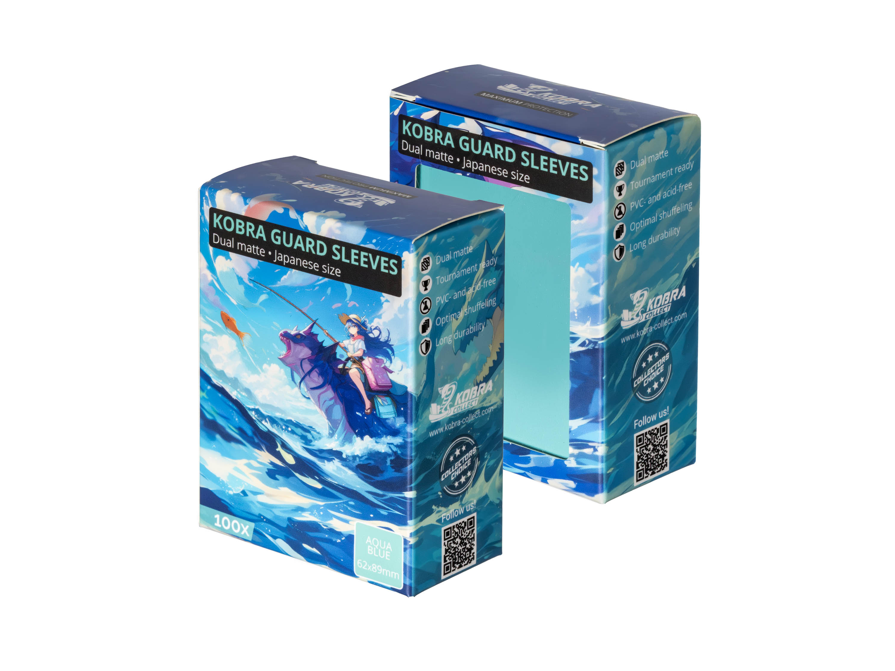 KOBRA Guard Dual Matte Japanese Size Card Sleeves 100x - Kobra Collect