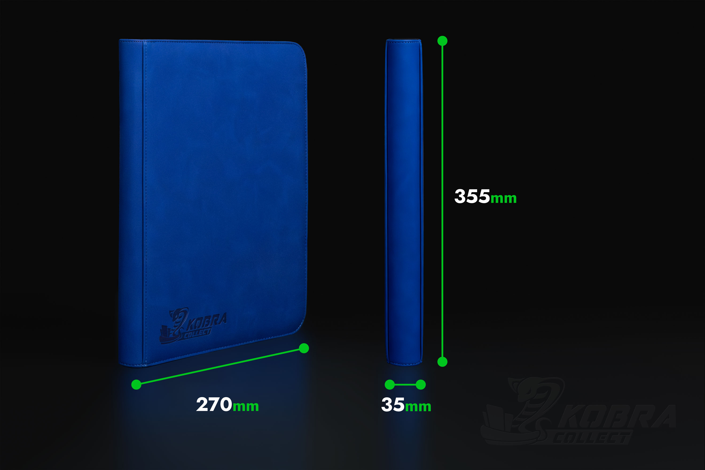 9 Pocket Premium Collectors Album with Zipper Kobra Collect