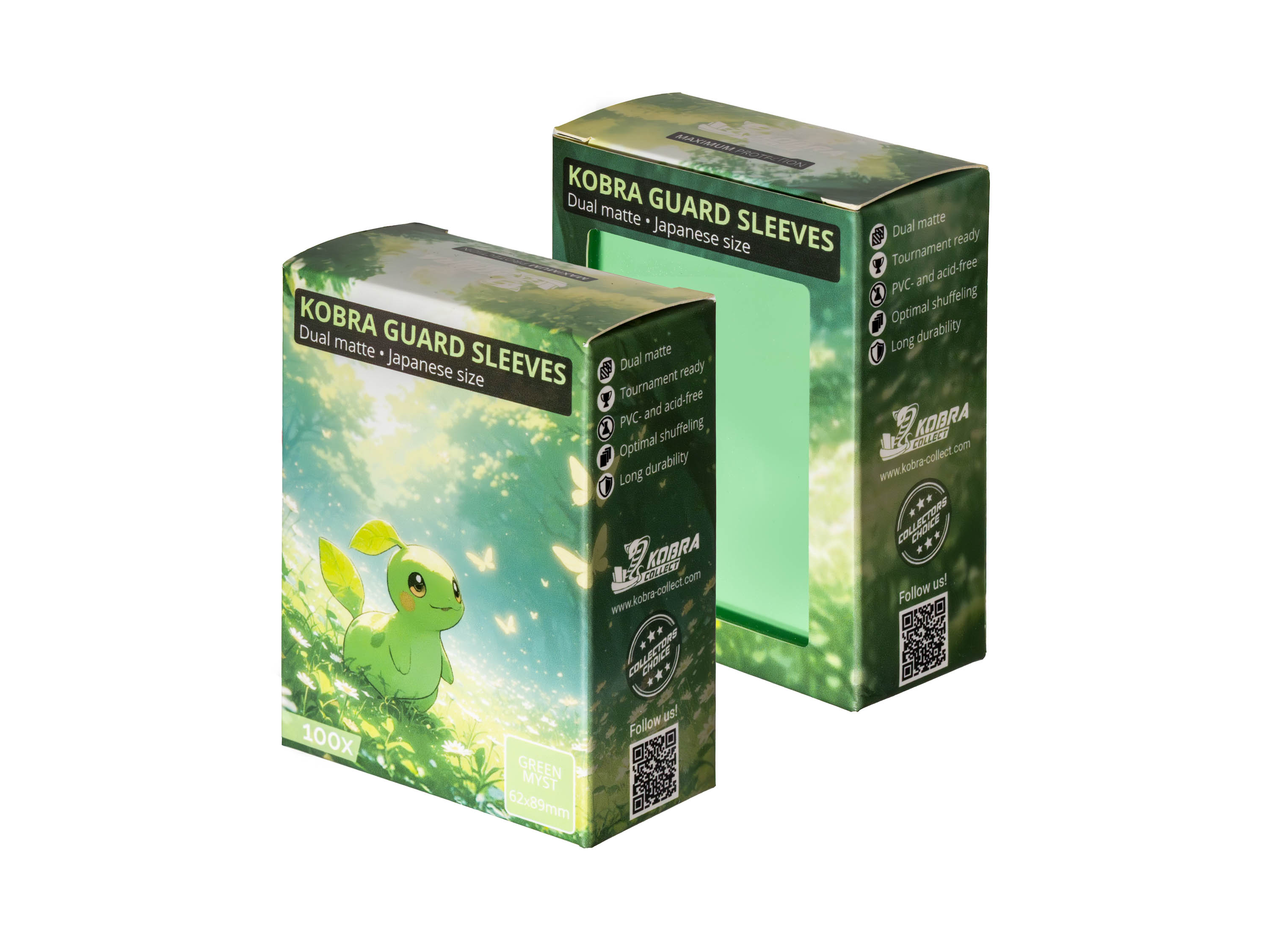 KOBRA Guard Dual Matte Japanese Size Card Sleeves 100x - Kobra Collect