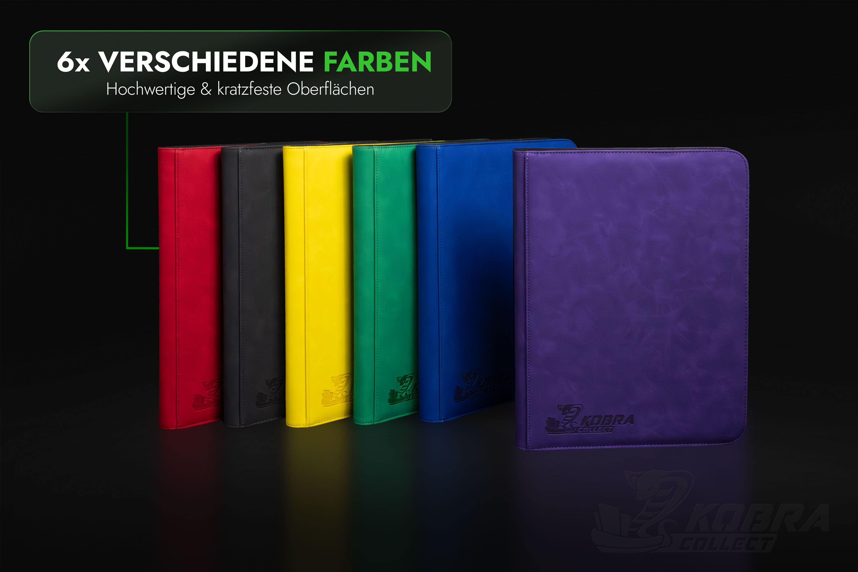 9 Pocket Premium Collectors Album with Zipper Kobra Collect