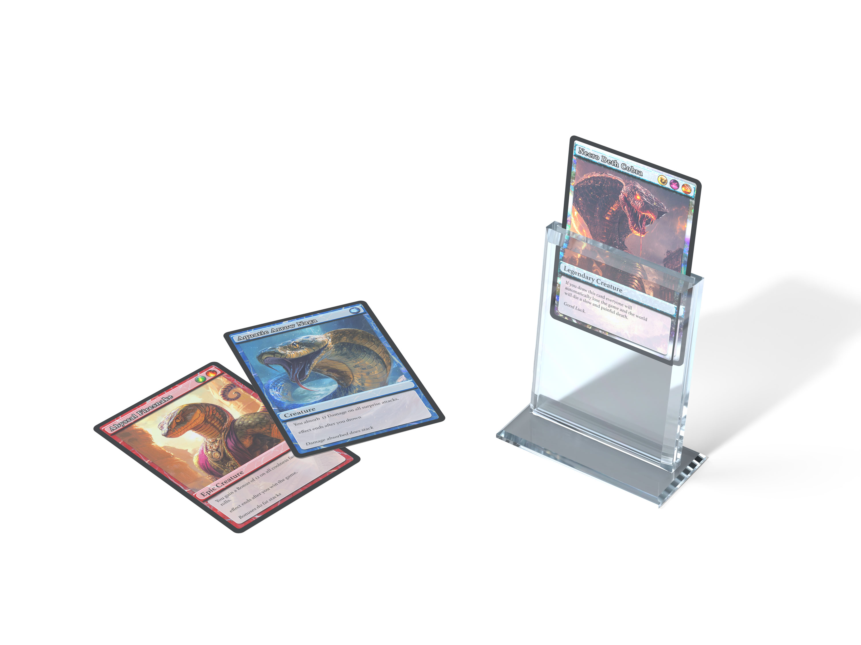 Acrylic Card Stand - Vertical