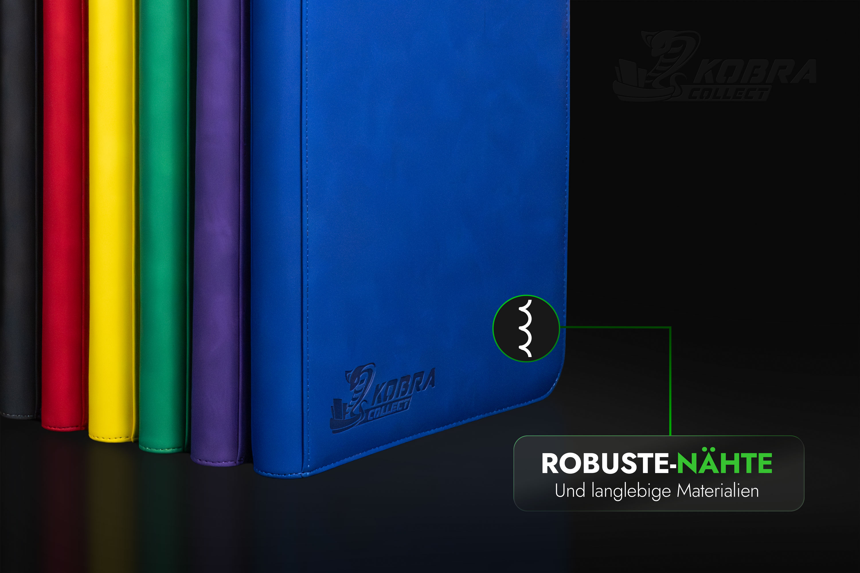 9 Pocket Premium Collectors Album with Zipper Kobra Collect