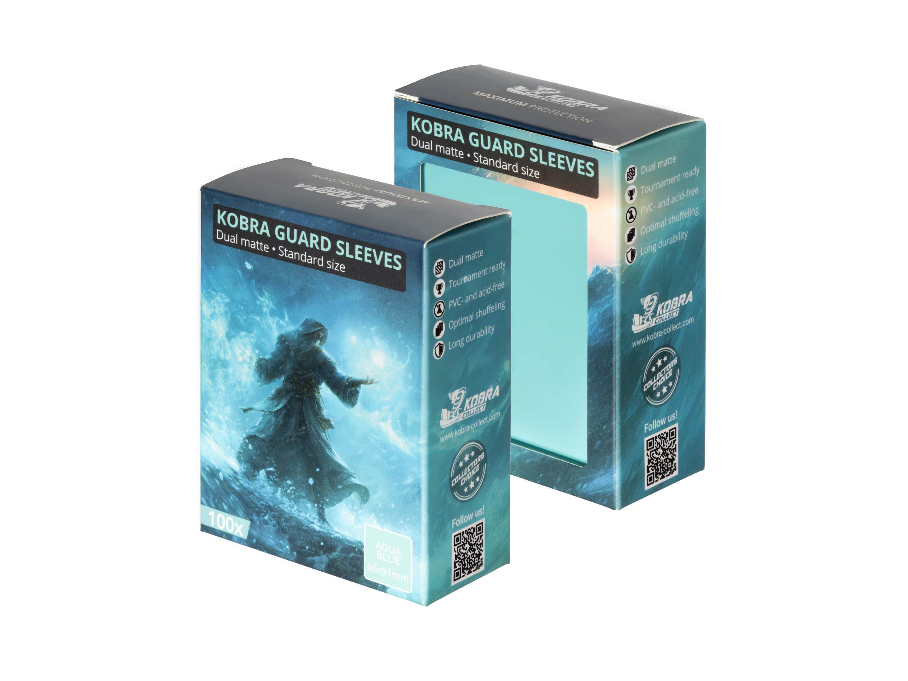 KOBRA Guard Dual Matte Standard Size Card Sleeves 100x - Kobra Collect